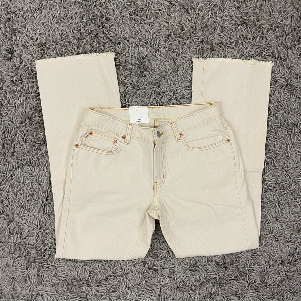 NWT Ralph Lauren Frayed Crop Boot Cut Pants Y2K 6